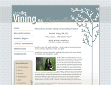 Tablet Screenshot of jenvining.ca